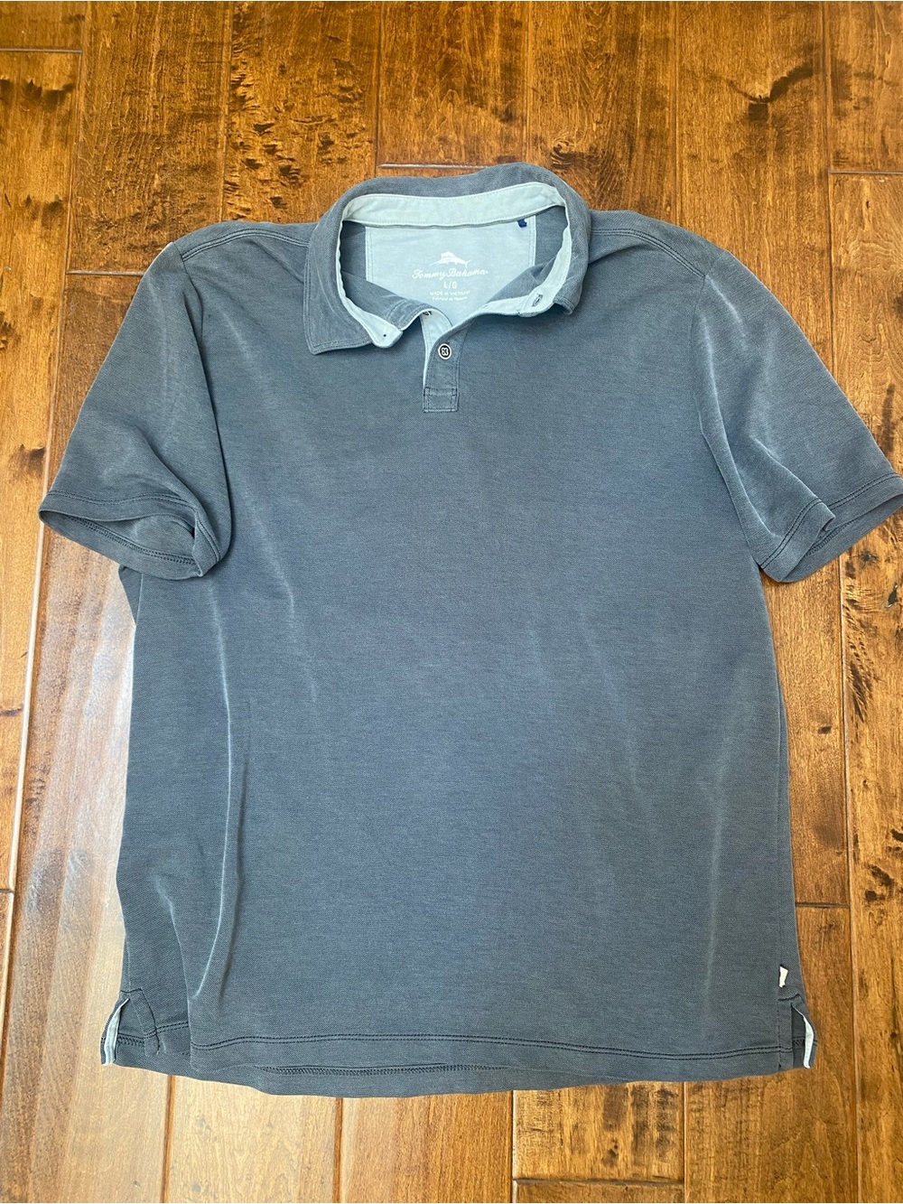 Tommy Bahama Short Sleeve Polo — Charcoal Gray